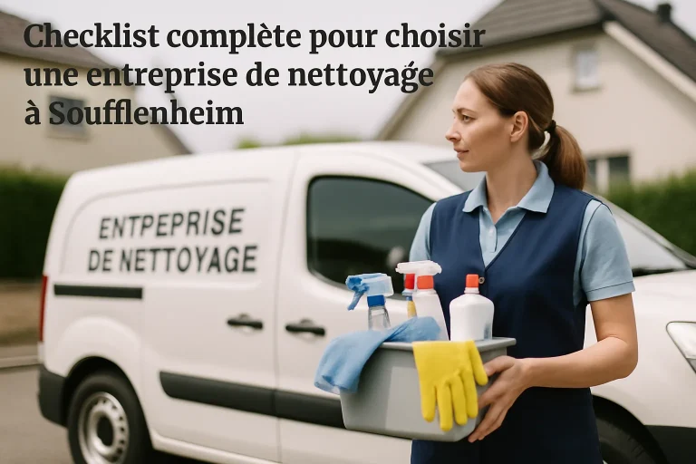 Un agent de nettoyage effectuant des tâches dans un bureau moderne à Soufflenheim.