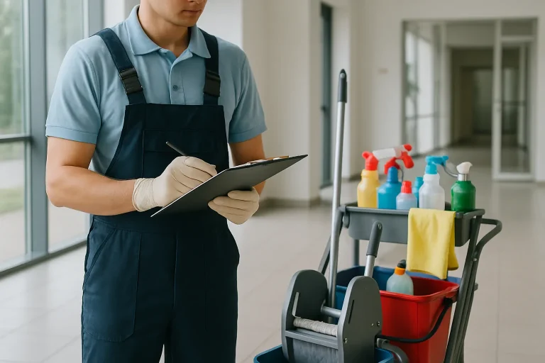 Équipe de nettoyage dans un appartement à BERSTETT, mettant en avant des services variés.