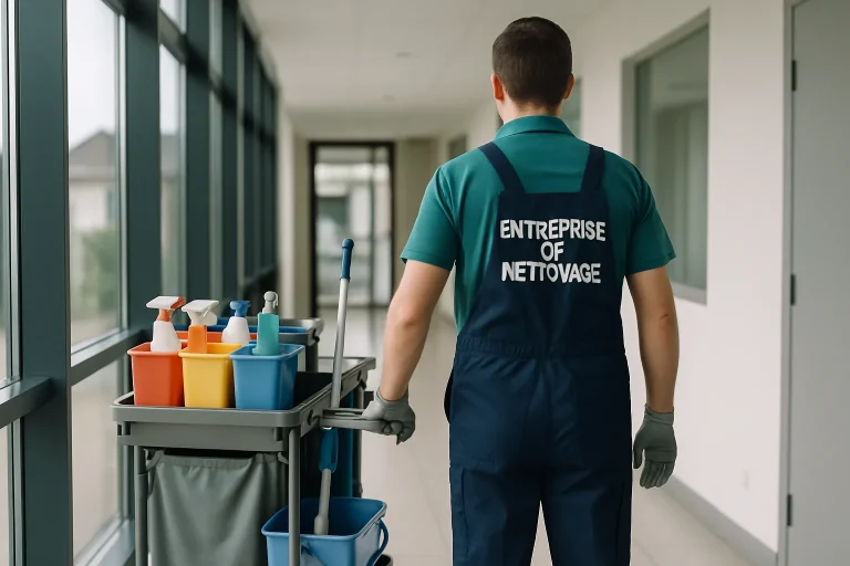 Équipe de nettoyage à Schirmeck utilisant des équipements professionnels dans un appartement.