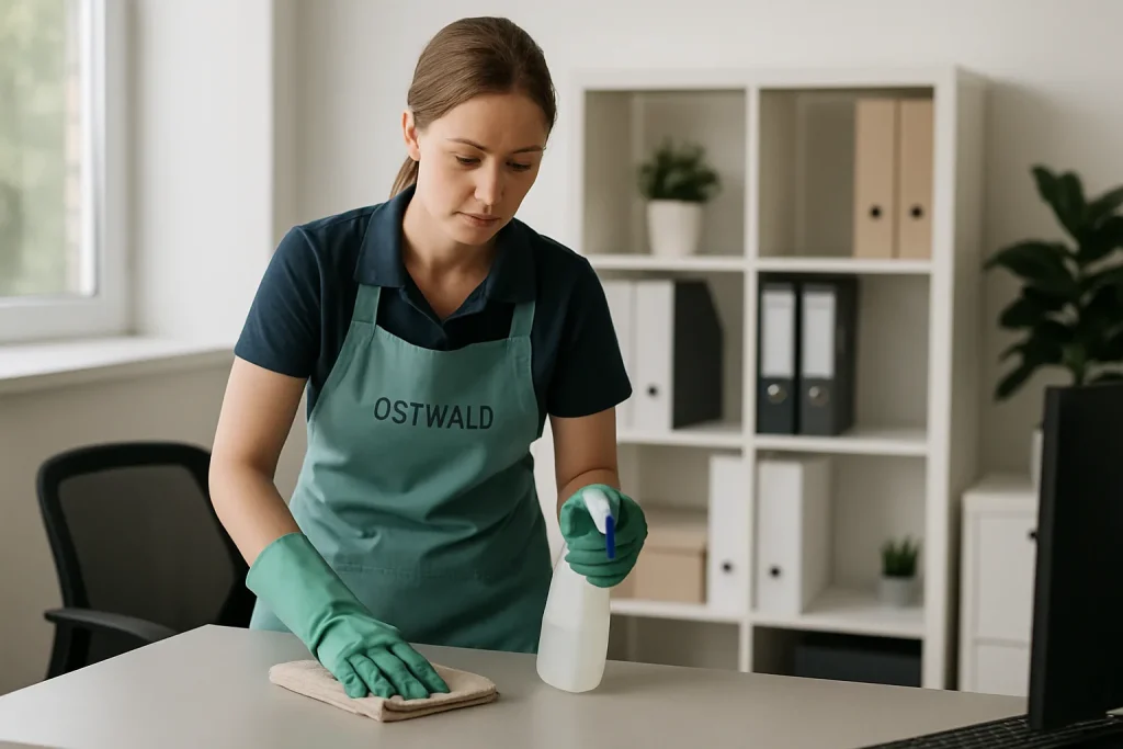 Professionnels du nettoyage à Ostwald désinfectant un appartement après un sinistre